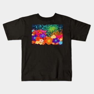 Floral art, Colorful life Kids T-Shirt